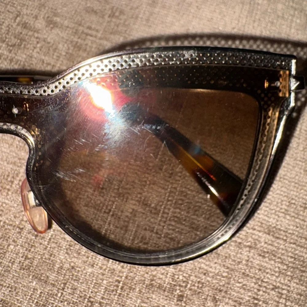 Valentino Black and Brown Sunglasses